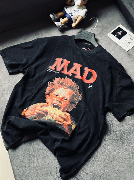 CAMISETA OVERSIZE PUR NEGRA MAZORCA