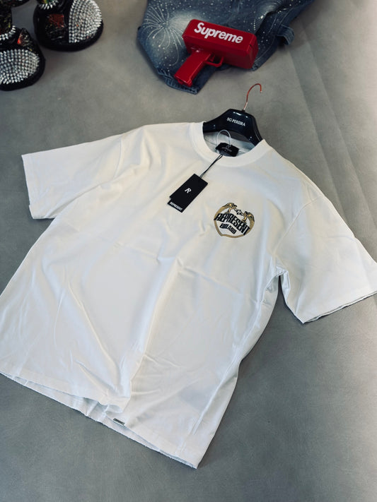 CAMISETA OVERSIZE REP CREMA MARCO AMARILLO