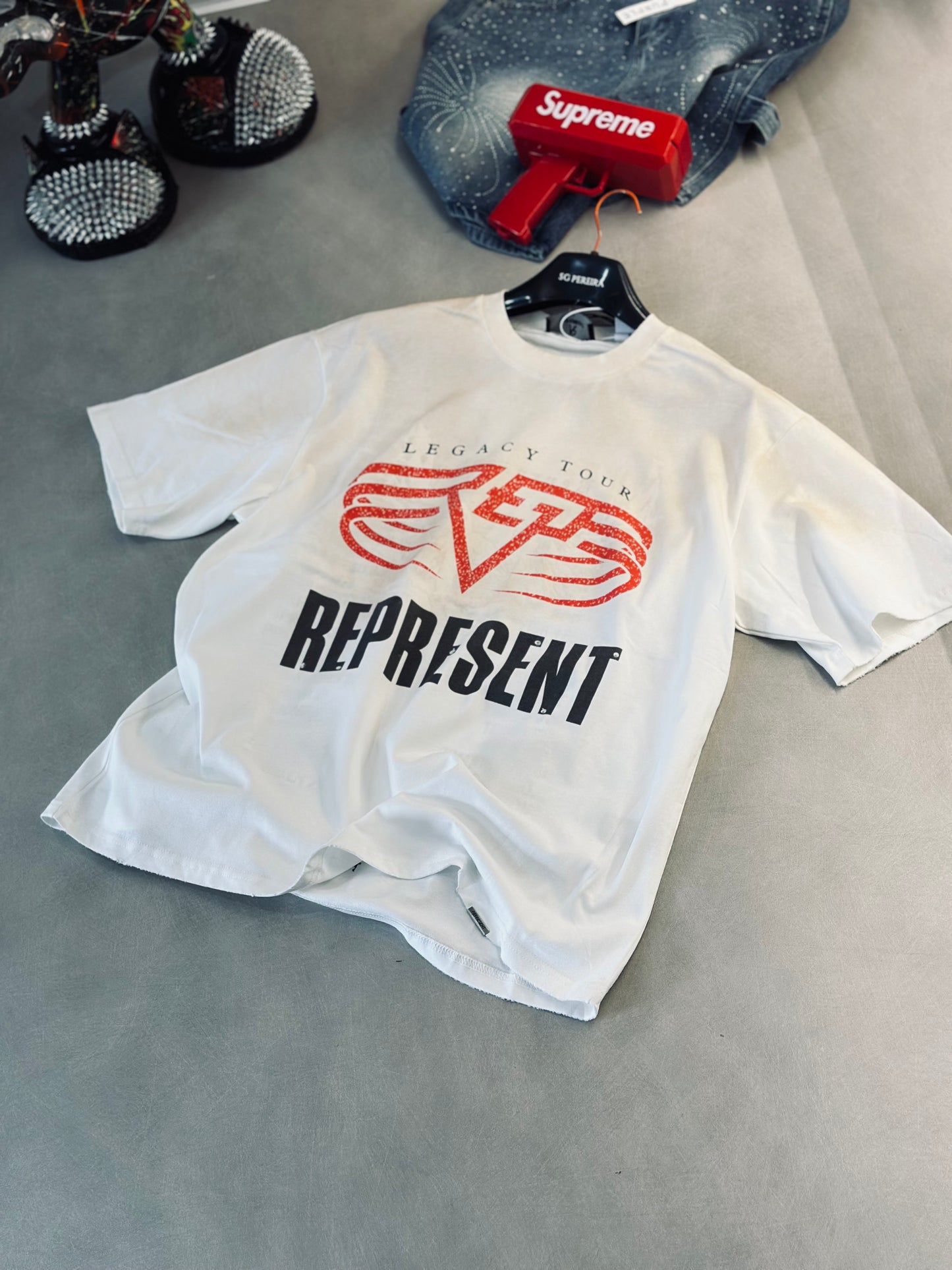 CAMISETA OVERSIZE REP BLANCA DESVANECIDO LEGACY