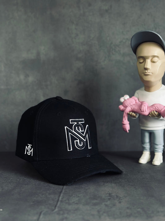 GORRA PREMIUM MON NEGRA MST BORDADO BLANCO