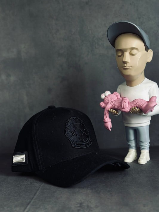 GORRA PREMIUM MON NEGRA VISERA 3D BLANCO