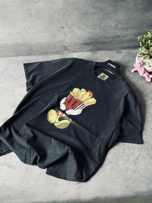 CAMISETA OVERSIZE WIN  GRIS PAPAS