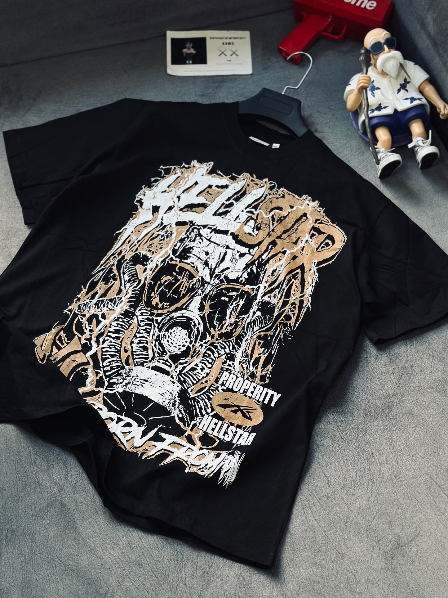 CAMISETA OVERSIZE HEL NEGRA NY CAFÉ