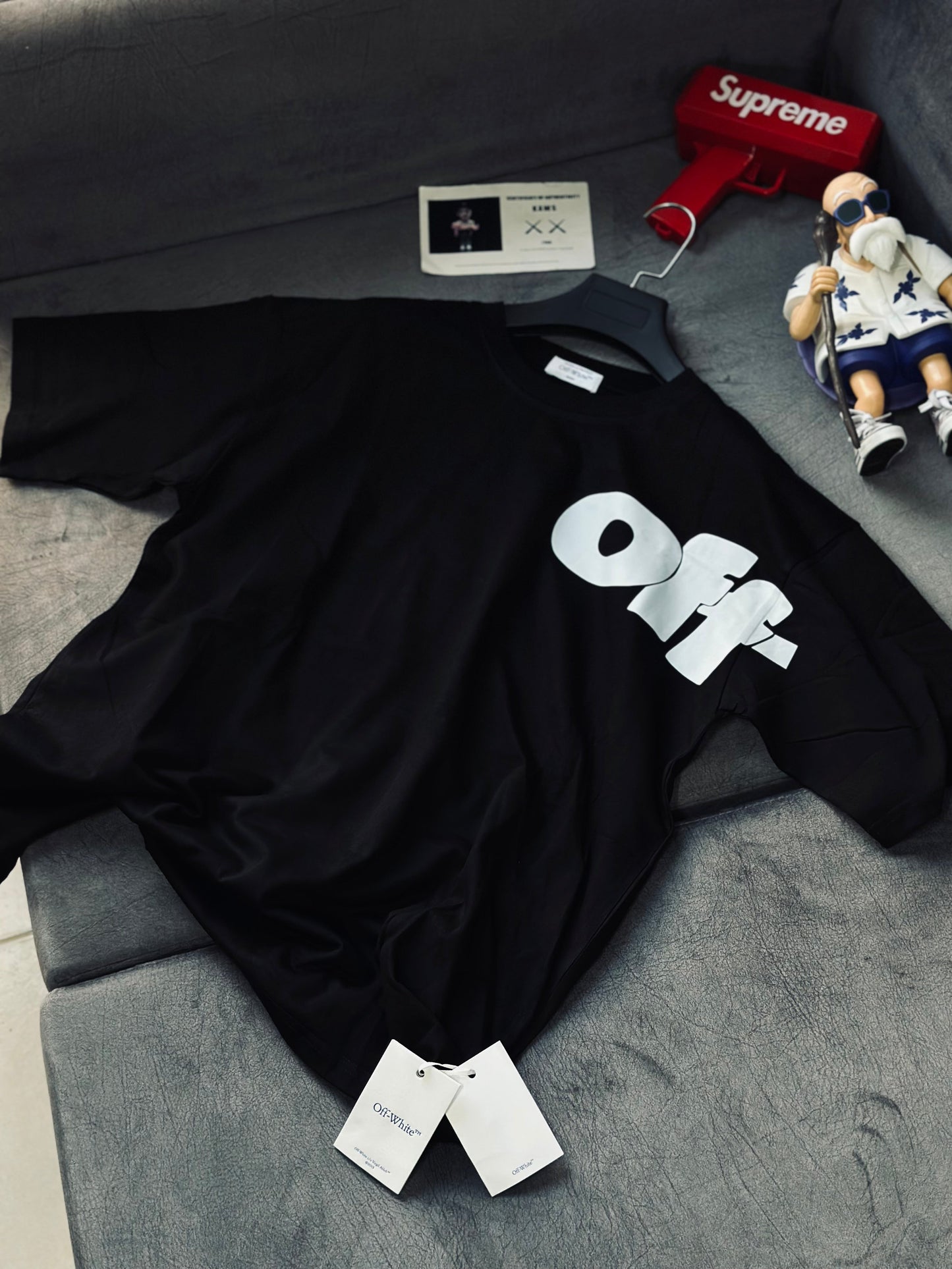 CAMISETA OVERSIZE OFF NEGRA OFFW BLANCO