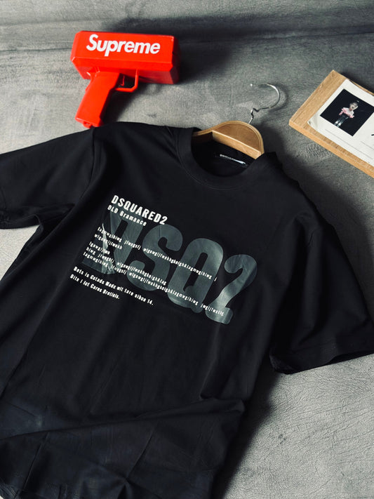 CAMISETA SLIM DSQ NEGRA BRAMANCE