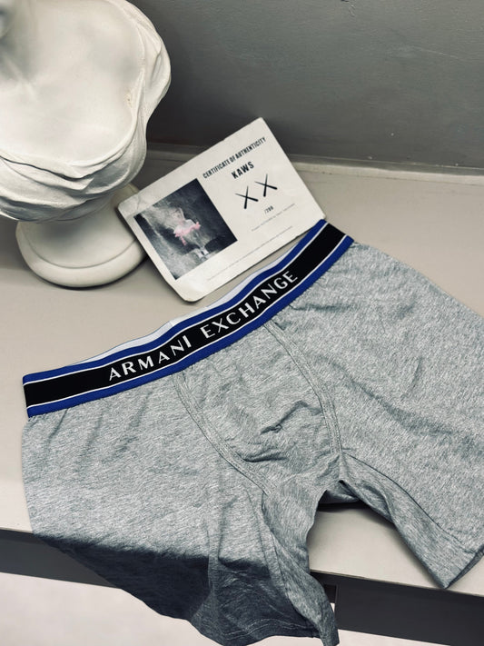 BOXER ARM GRIS RESORTE AZUL