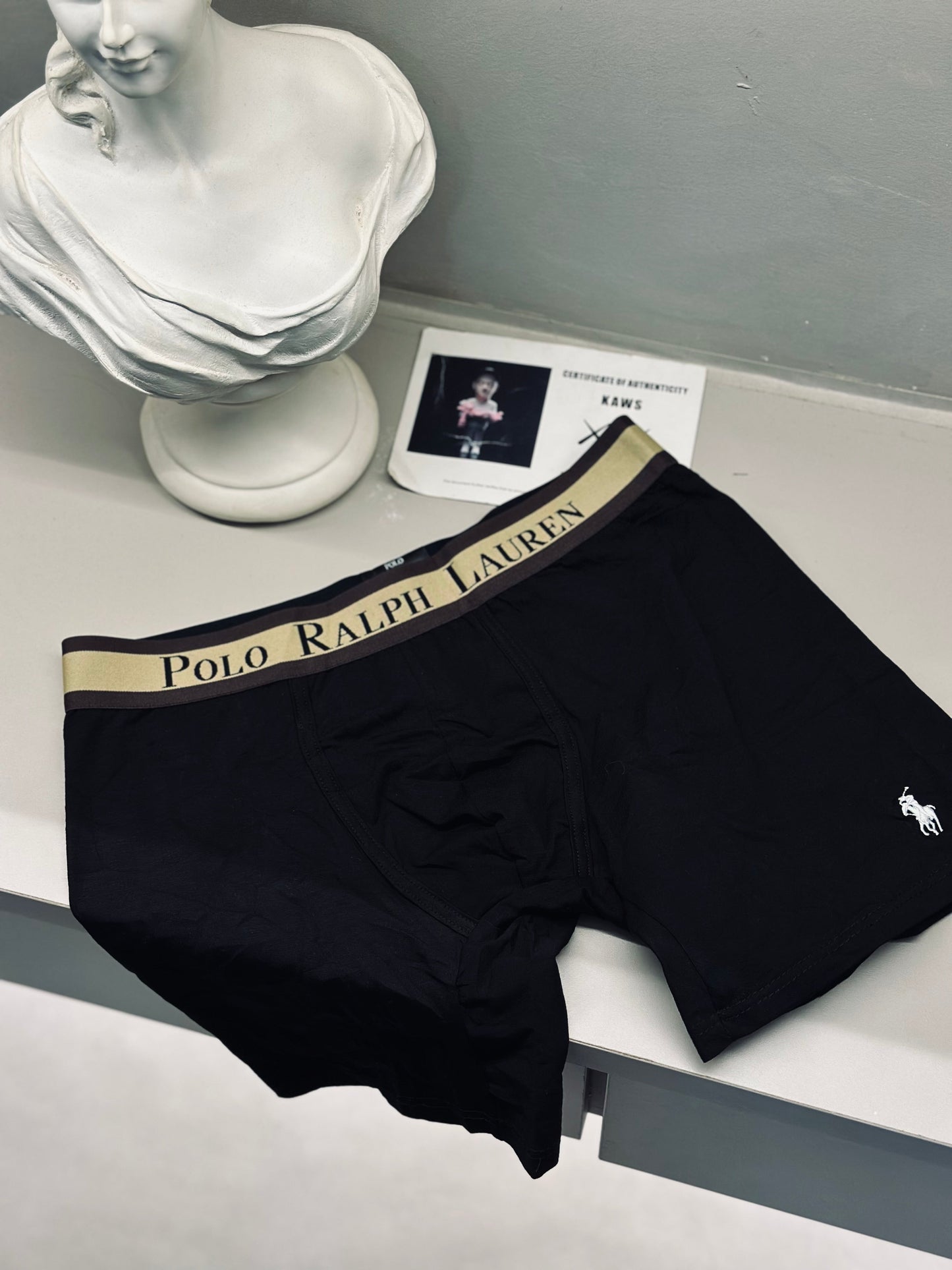 BOXER RAL NEGRO RESORTE CAFÉ