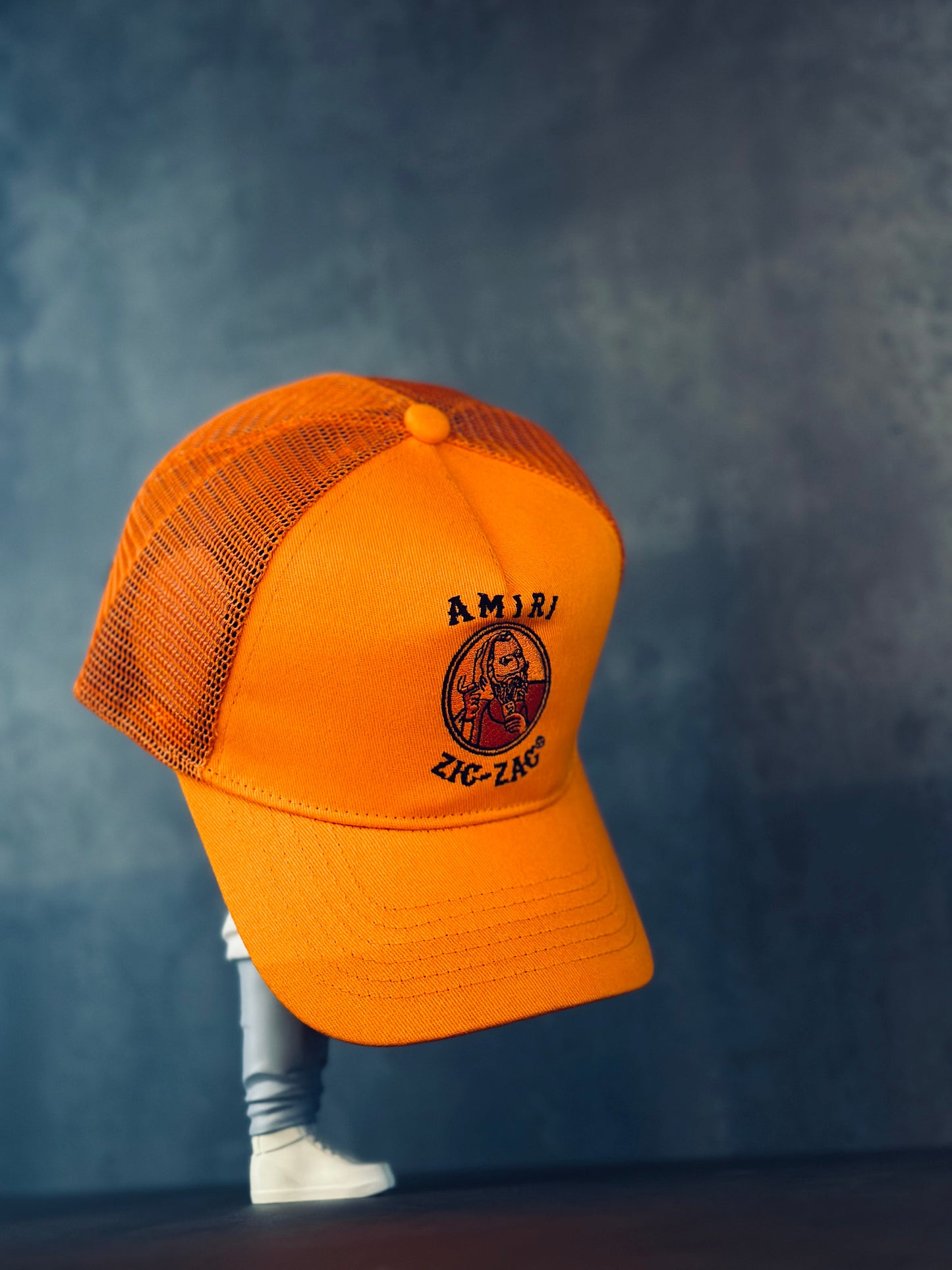 GORRA PREMIUM AMI NARANJA MALLA ZIGZAG