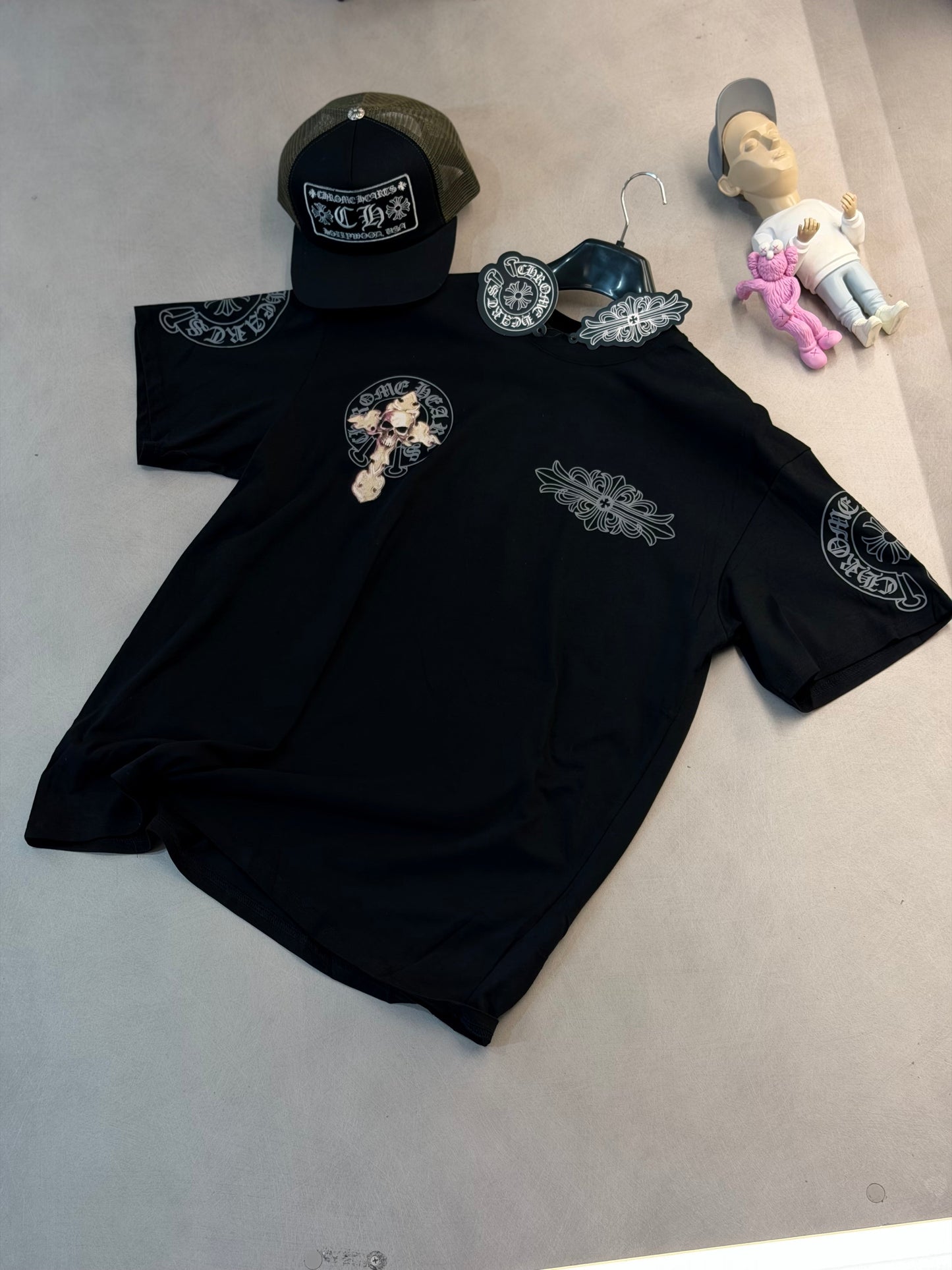 CAMISETA OVERSIZE CHR NEGRA CRUZ CALABERA