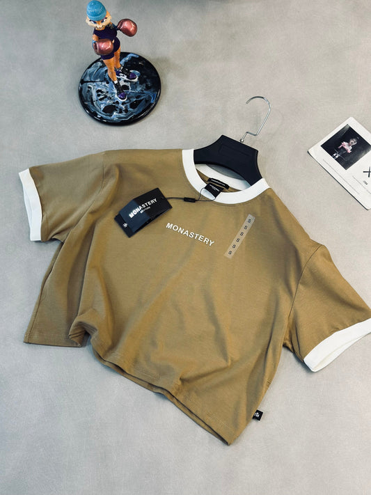 CROPTOP OVERSIZE MON CAFE CUELLO BLANCO