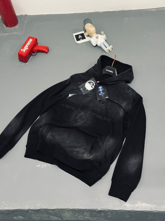 HOODIES HEL NEGRO DESGASTE HELL NEGRO
