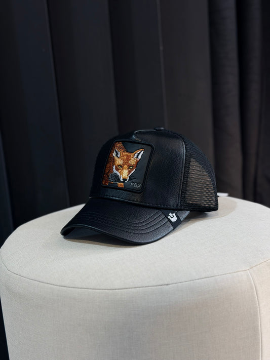 GORRA GOO NEGRA CUERINA ZORRO