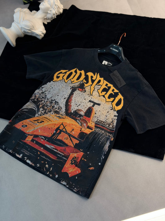 CAMISETA OVERSIZE GOD GRIS CARRO FORMULA13