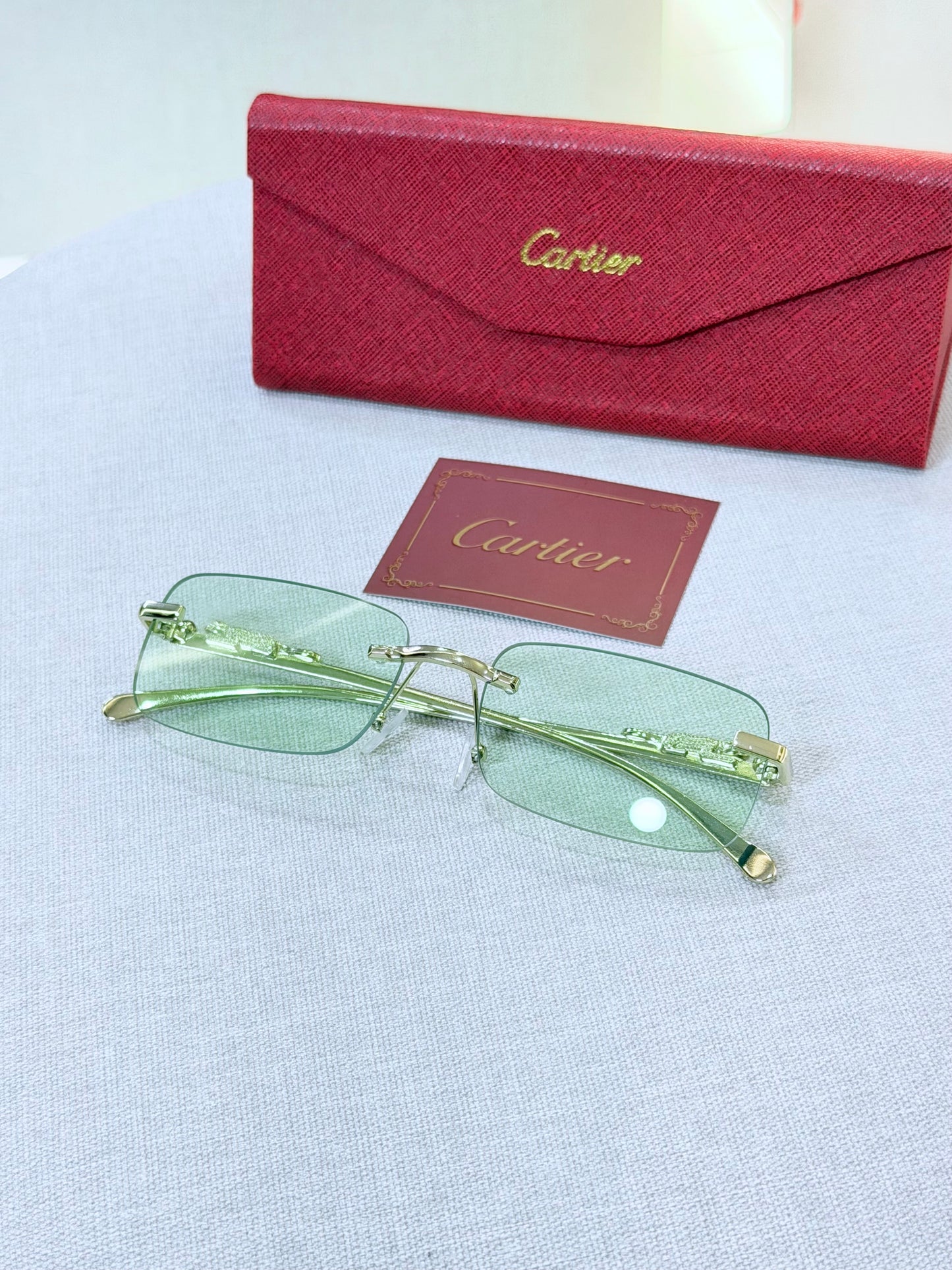 GAFA CAR DORADA LENTE VERDE