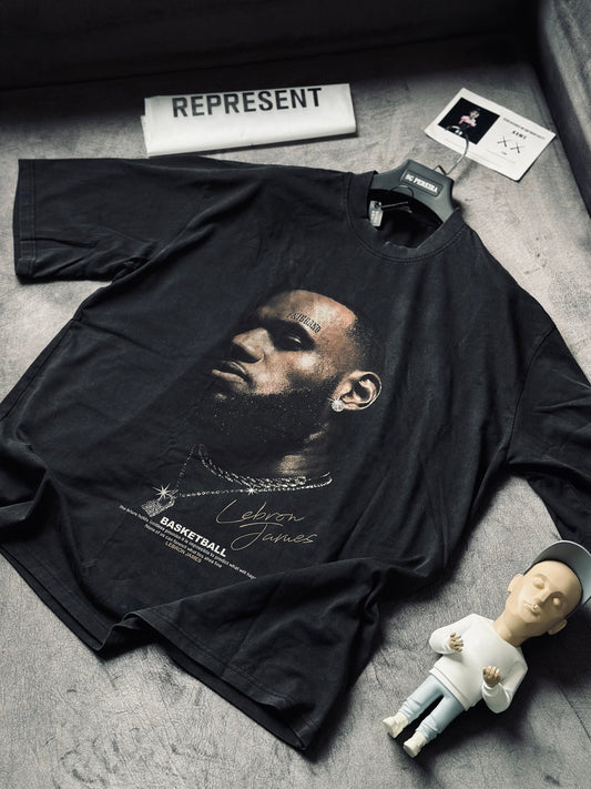 CAMISETA OVERSIZE SAI GRIS LEBRON JAMES
