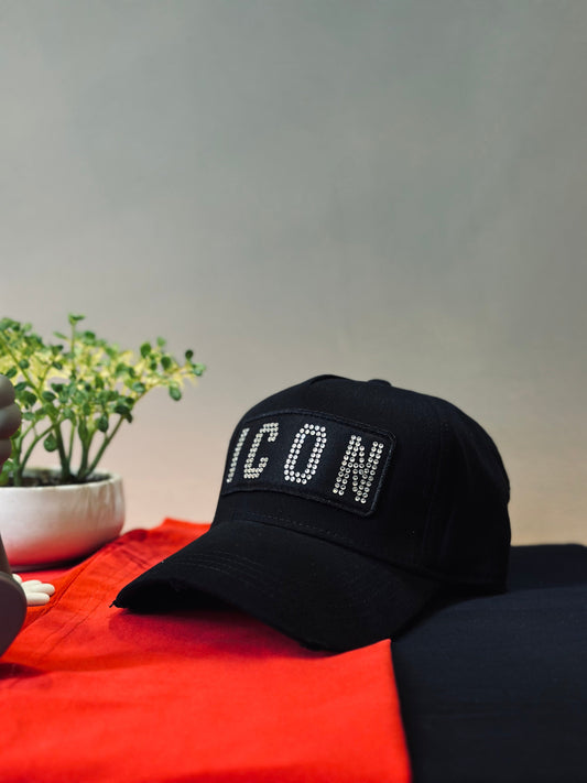 GORRA PREMIUM ICO NEGRA PIEDRAS