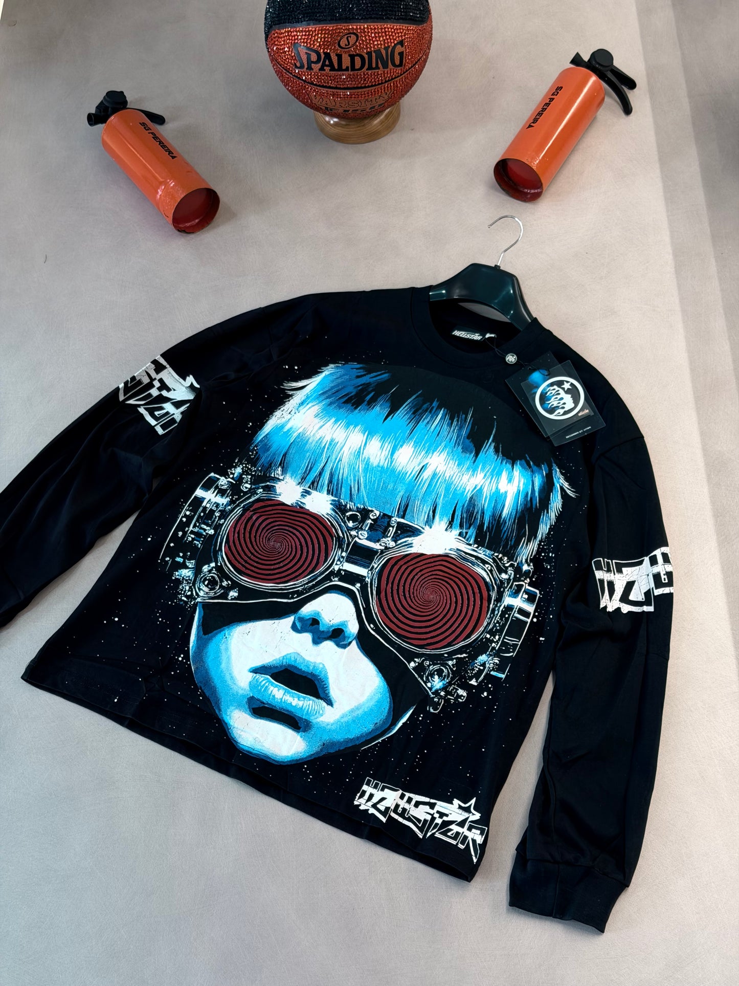 CAMIBUZO HEL NEGRO NIÑO CABELLO AZUL