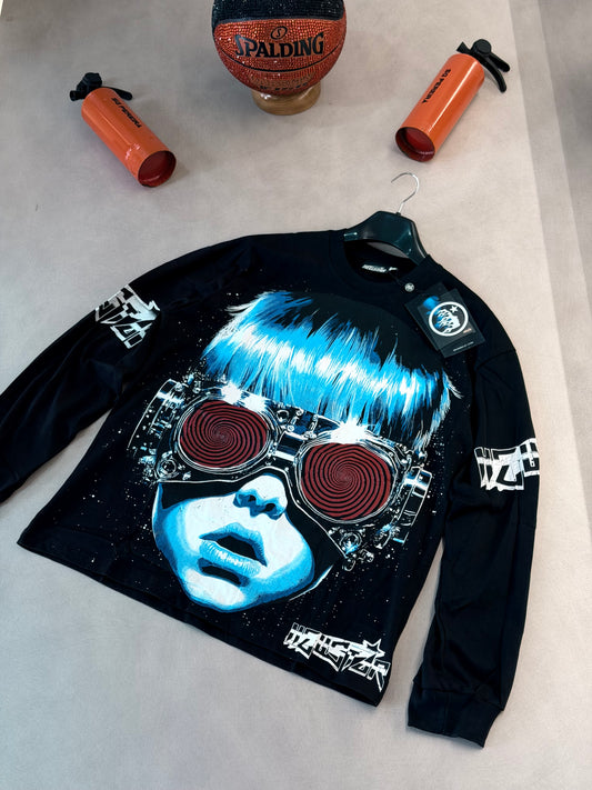 CAMIBUZO HEL NEGRO NIÑO CABELLO AZUL