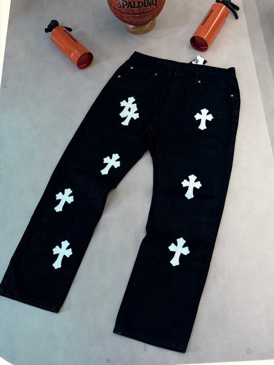 JEAN CHR NEGRO CRUCES BLANCAS