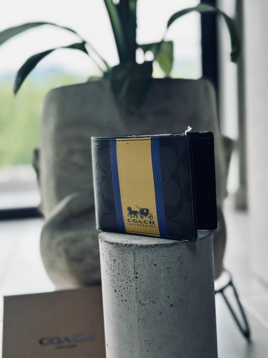 BILLETERA COA NEGRA AMARILLO AZUL