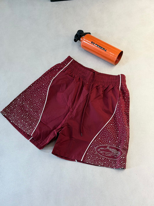 PANTALONETA COR ROJA RHINESTONE LATERAL