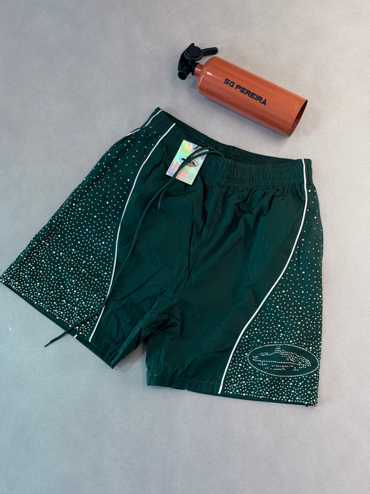 PANTALONETA COR VERDE RHINESTONE LATERAL