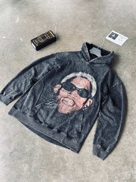 HOODIE WIN GRIS ROSTRO GAFAS