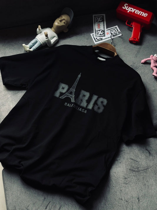 CAMISETA OVERSIZE TC BAL NEGRA TORRE PARIS