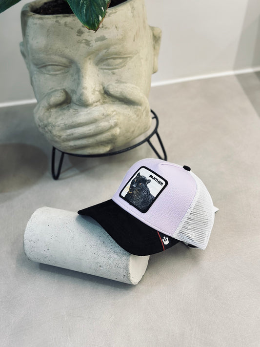 GORRA GOO MORADA GAMUSA PANTERA