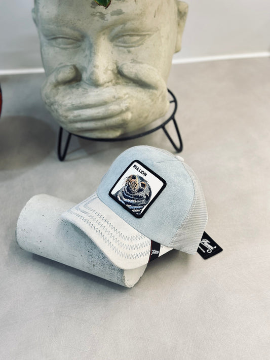 GORRA GOO AZUL GAMUSA LEON MARINO