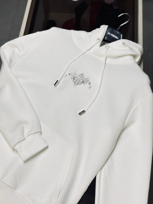 HOODIE CLE BLANCO PLENITUD Y SERENIDAD