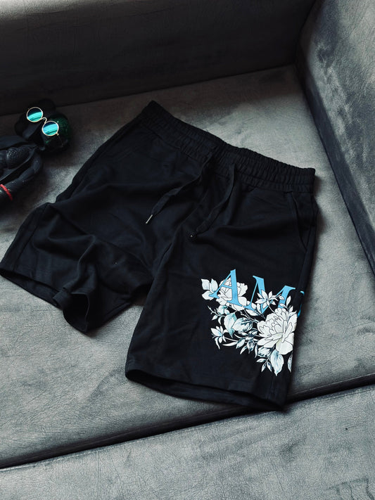PANTALONETA AMI NEGRA AMI AZUL FLORES